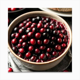 Cranberry Sauce Canvas Print