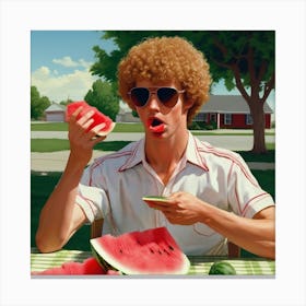 Vote for Watermelon Canvas Print
