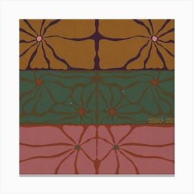 Wiggly Flowers Canvas Print