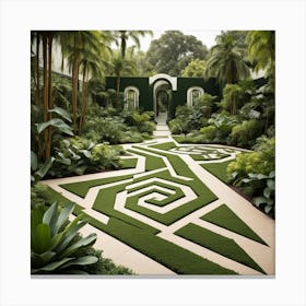 Tropical Garden 4 Canvas Print