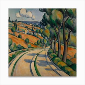 The Bend In The Road, Paul Cézanne 16 Canvas Print