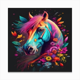 Colorful Horse Canvas Print