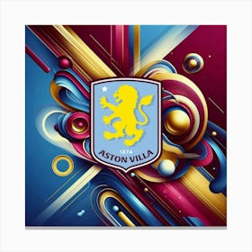 Aston Villa F.C Logo Wall Art 15 Canvas Print