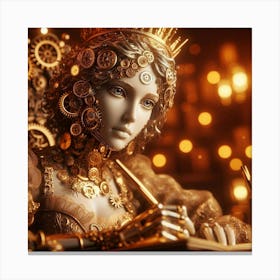 Steampunk Queen Canvas Print