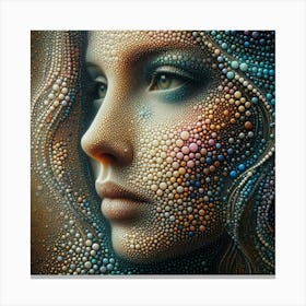 A portrait of woman 1 Canvas Print