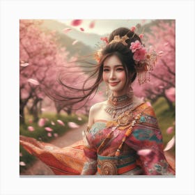 Chinese Girl Canvas Print