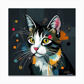 Cat Painting 2 Canvas Print