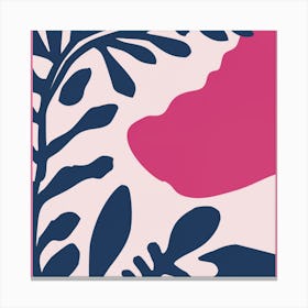 Pink And Blue Canvas Print