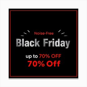 Black Friday Sell Post Templates Design (1) Canvas Print