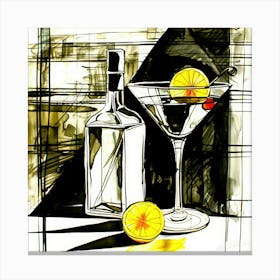 Cocktails With Vodka - Martini Up Canvas Print