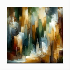 Abstract Cityscape 1 Canvas Print