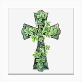 Shamrock Cross 2 Canvas Print