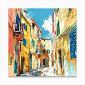 Street Painting Canvas Print