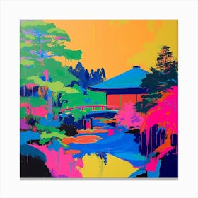 Colourful Gardens Ryoan Ji Garden Japan 4 Canvas Print