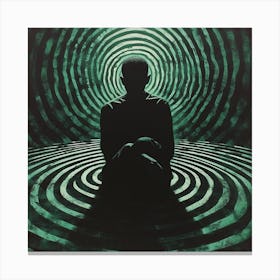 Meditative Man Canvas Print