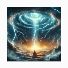 Lightning In The Sky 42 Canvas Print