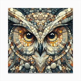 Mosaic Owl Canvas Print