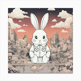 A Cute Bunny (5) Canvas Print