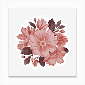 Pink Flowers 9 Canvas Print