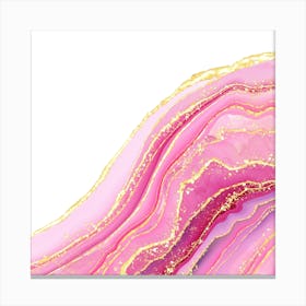 Sparkling Pink Agate Texture 10 1 Canvas Print