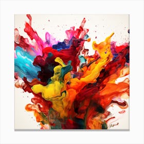 Colorful Splash Canvas Print