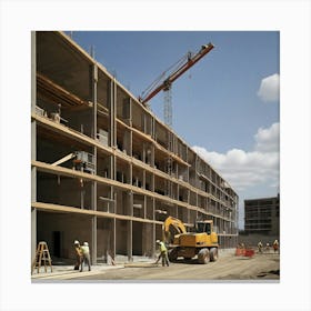 Construction Site Canvas Print