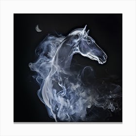 Ethereal Moonlit Horse Canvas Print