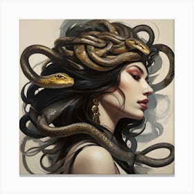 Snake Woman Art 01 Canvas Print