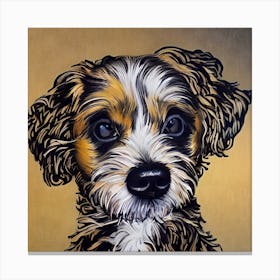 Puppy Portrait Canvas Print