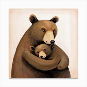 Mama Bear Hug Love Print Art Capture The Warmth Of Motherhood With Our Mama Bear Hug Love Print Art! This Endearing Portrait Features A Cuddly Mama Bear Enveloping Her Cub In A Tight Canvas Print