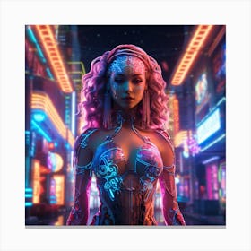 Futuristic Woman 3 Canvas Print