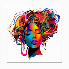 Afro-American Woman 19 Canvas Print