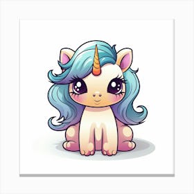 Cute Unicorn 822 Canvas Print