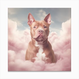 Dog In The Clouds Canvas Print