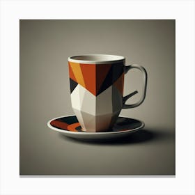 Geometric Coffee Cup 2 Canvas Print