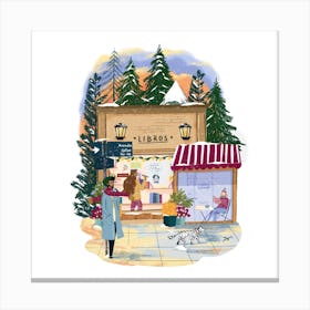 Christmas At The Shop 1 Canvas Print