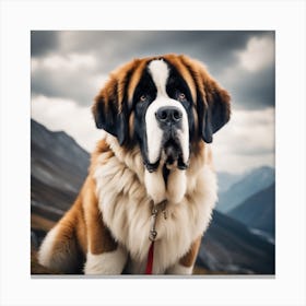 St Bernard Dog Canvas Print