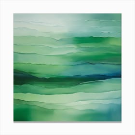 'Green Wave' Canvas Print