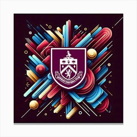 Burnley F.C Logo Wall Art 9 Canvas Print