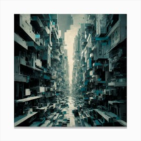 Futuristic City 14 Canvas Print