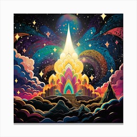 Psychedelic Dreamscape Canvas Print