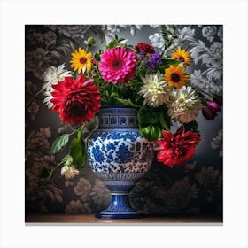 Flowers In A Vase 110 Canvas Print