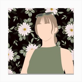 Flower Girl Poses (5) Canvas Print