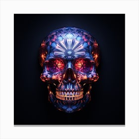 Abstract Skull Canvas Print