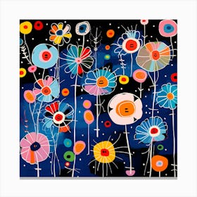 Flowers In The Night Canvas Print