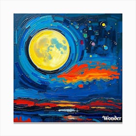 Moon In The Sky 1 Canvas Print