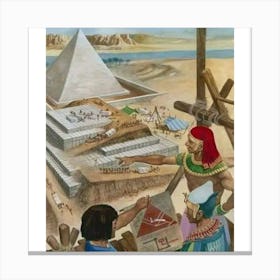 Egyptian Pyramids 3 Canvas Print