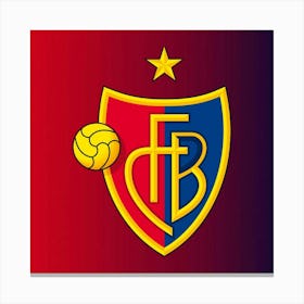 FC Basel 1893 Logo Wall Art 13 Canvas Print