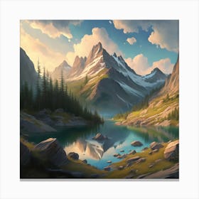 Mountain Landscape 3 1 Canvas Print