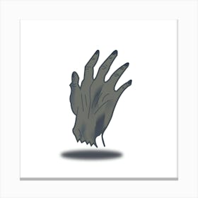 Zombie Hand out of grave Canvas Print